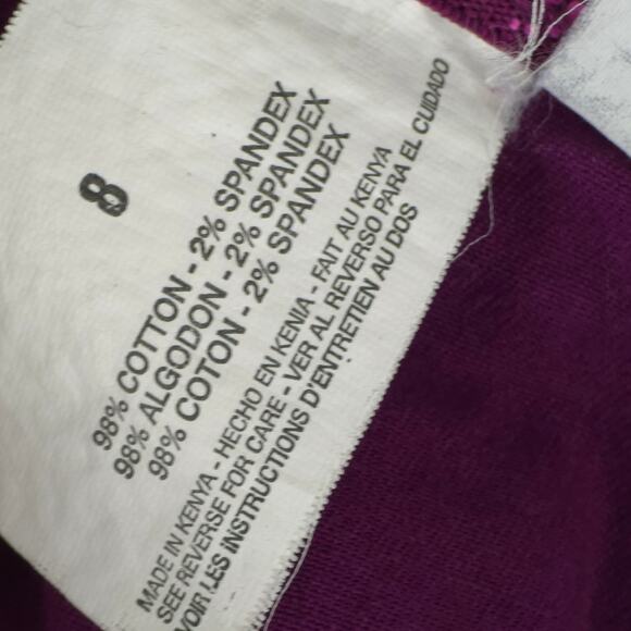 Gloria Vanderbilt Shorts Womens 8 Purple Cargo Rolled Cuff Stretch Style Janet - Picture 9 of 10